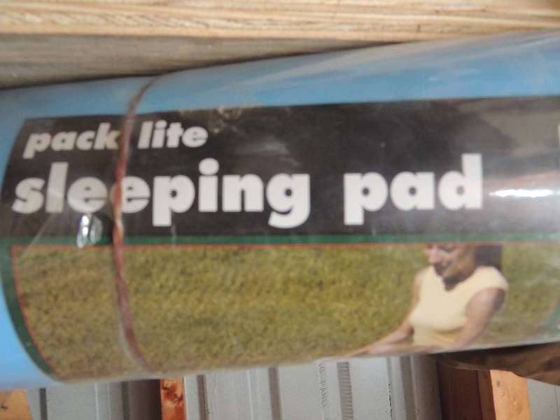 lot 207 image: Light blue sleeping mat AND 2 SETS OF WADERS...