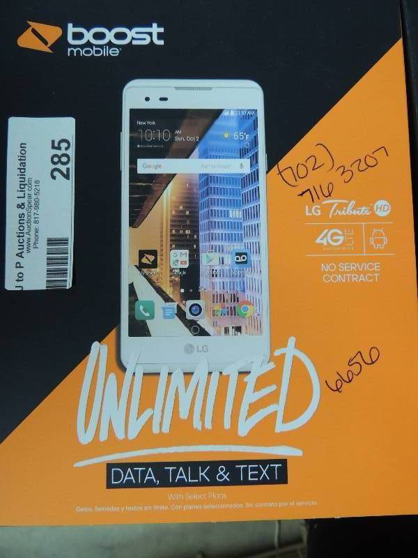 lot 285 image: Boost mobil Phone NIB...