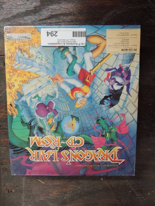 lot 294 image: Dragon Lair CD- ROM  VINTAGE...