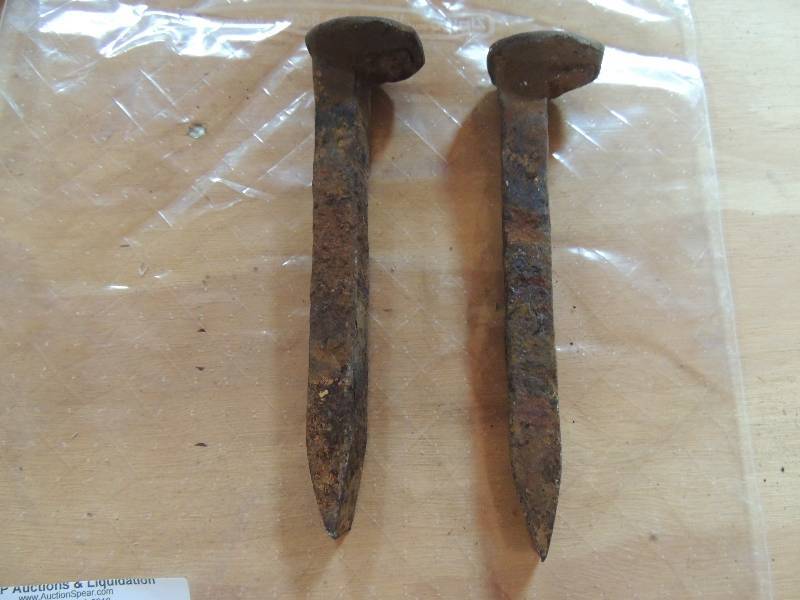 lot 330 image: Railroad spikes...