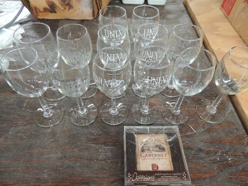 lot 341 image: wine glasses x 12...