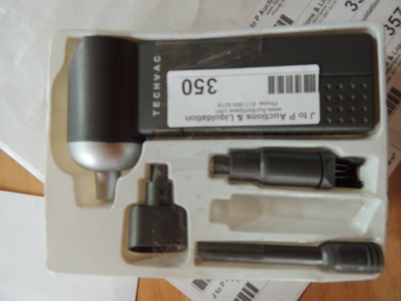 lot 350 image: techvac hair trimmer...