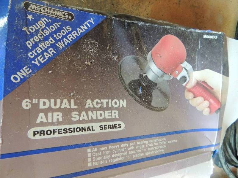 lot 395 image: 6 dual air sander...