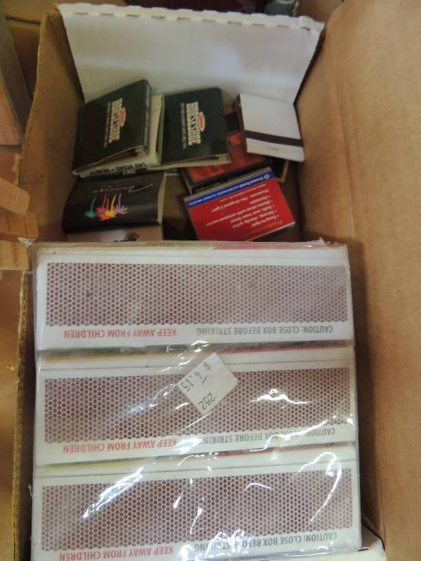 lot 531 image: multiple boxes of matches and prici...
