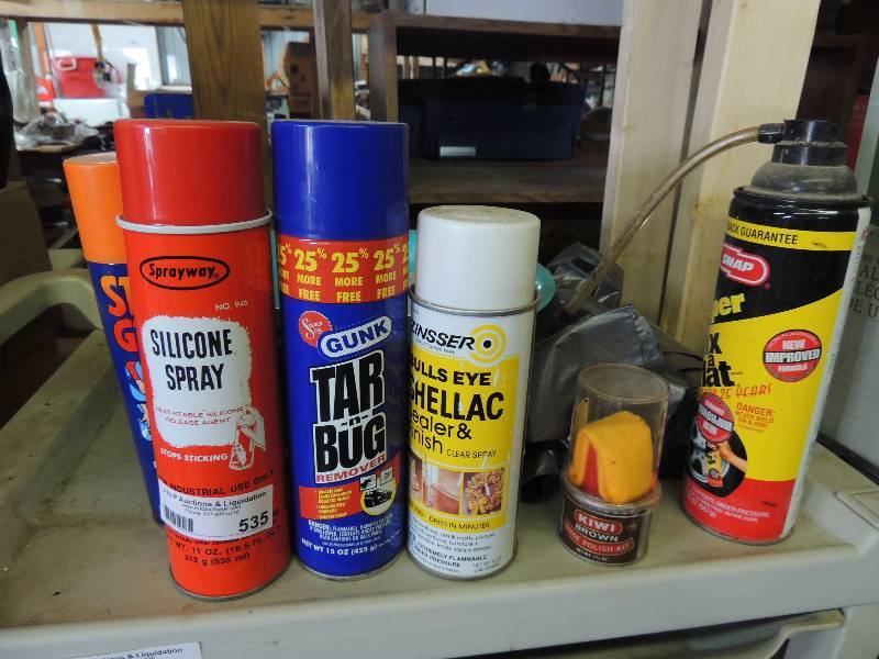 lot 535 image: silicone spray and tarn bug remove...