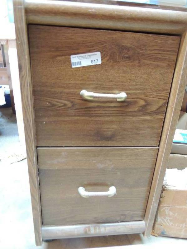 lot 617 image: 2 DRAWER ROLLING TABLEISLAND...