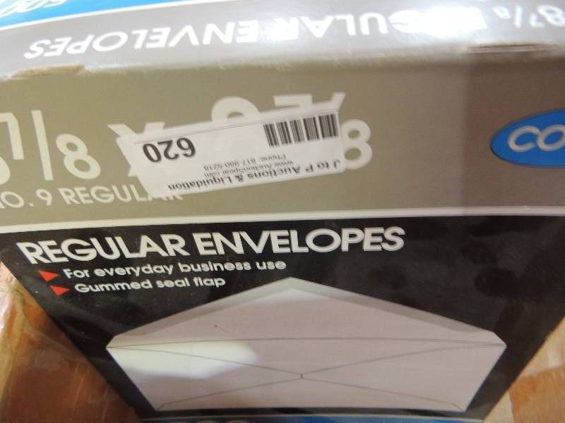 lot 620 image: BOX 0F ENVELOPES , CD CASE SLEEVES...