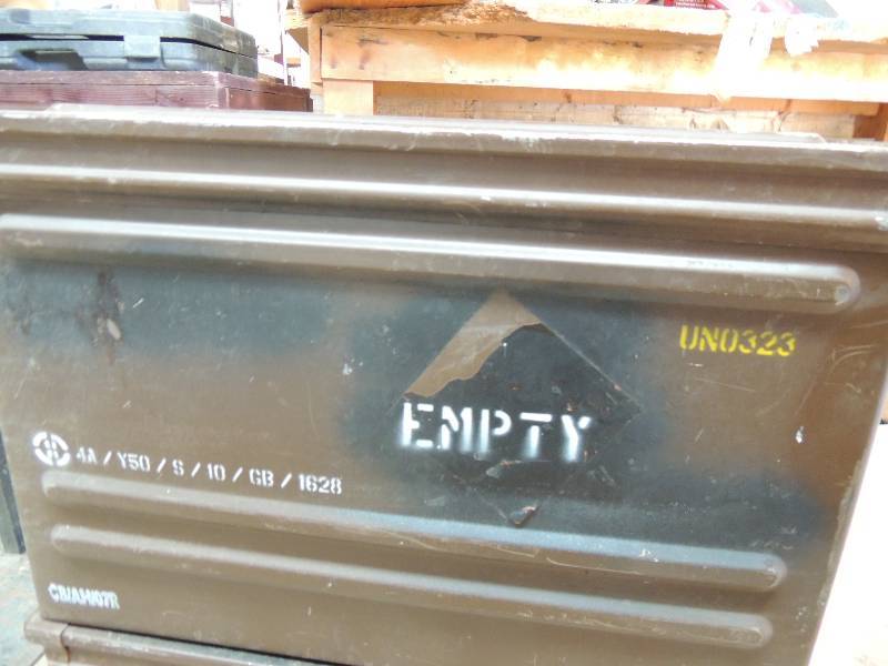 lot 644 image: EMPTY AMMO BOX