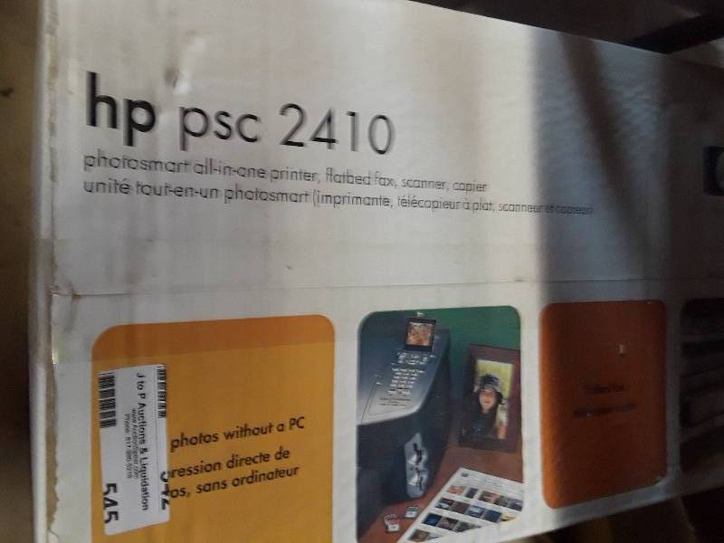 lot 545 image: HP PSC 2410  PRINTER NEW IN BOX