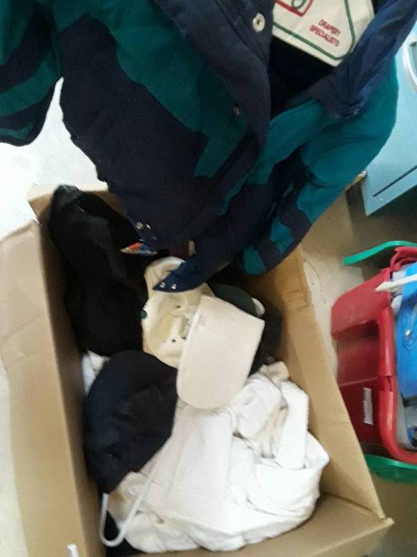 lot 550 image: Box of jackets - cascade, jansport...