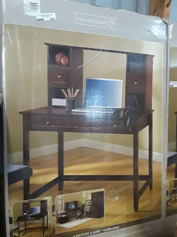 lot 557 image: Desk with hutch by Ashton Lane coll...