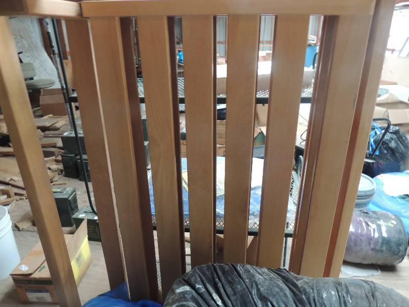 lot 903 image: Futon frame wood with cushion...