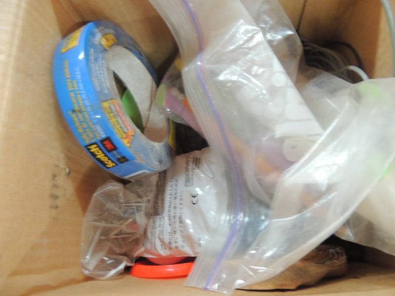 lot 933 image: Box of tape , exacto knife and some...