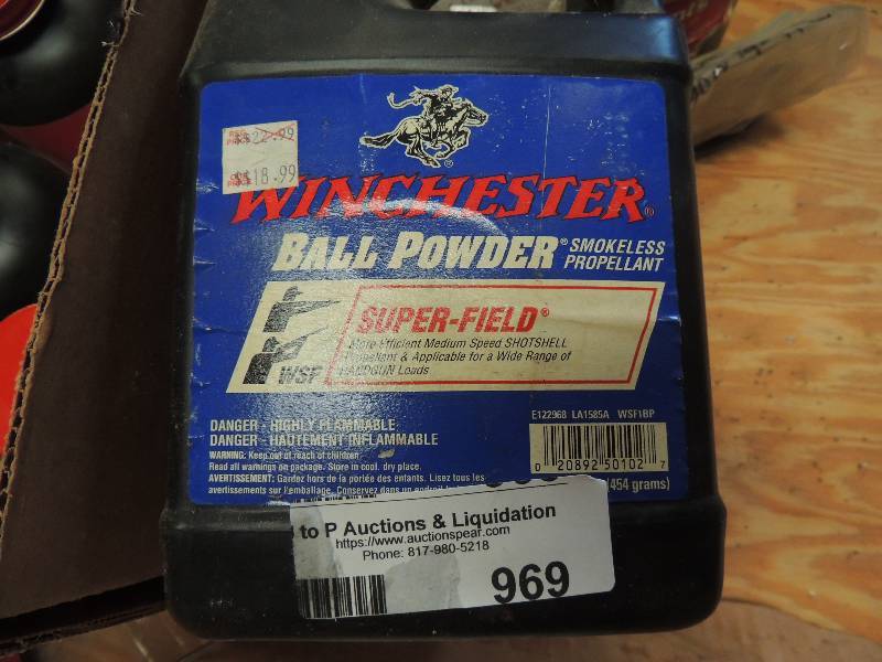 lot 969 image: Winchester ball powder ,IMR 4350, 4...