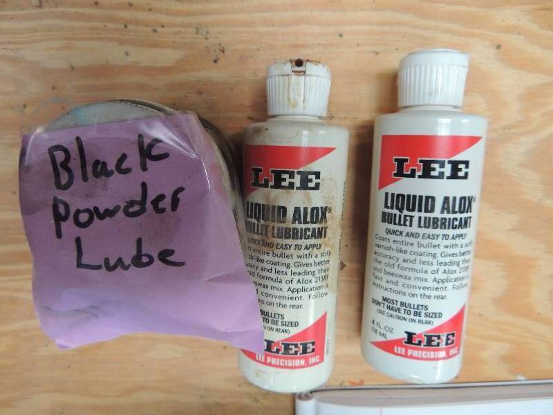 lot 972 image: Black powder Lube, Lee bullet Lube,...