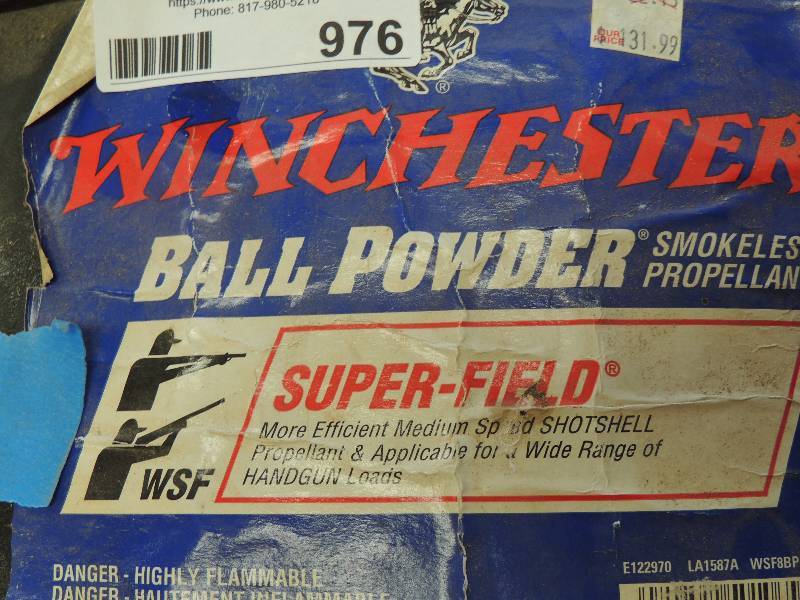 lot 976 image: Partial container of ball powder...