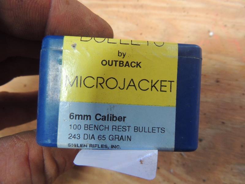 lot 1003 image: 6mm caliber bench rest bullets 243 ...