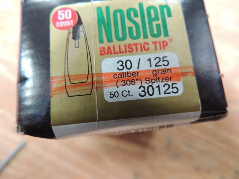 lot 1011 image: Nusler 30 cal  125 g 50 ct...