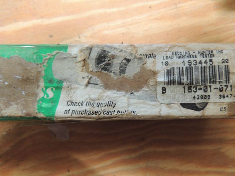 lot 1014 image: Lead hardness tester  SACCO ...
