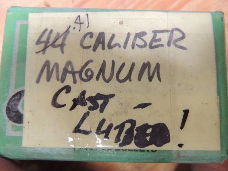 lot 1019 image: 44cal mag cast lubed 100 a box x 1...