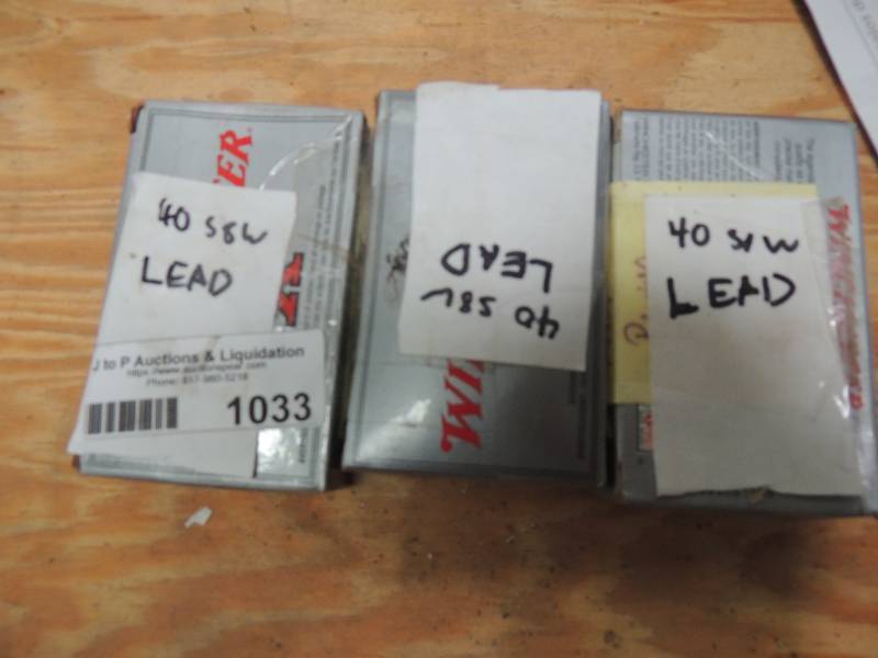 lot 1033 image: 40 cal S&W lead x 3 (100 count)...