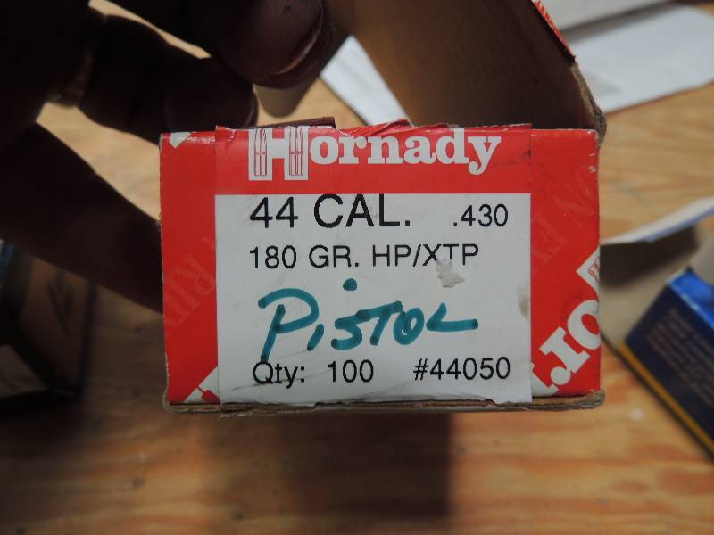 lot 1040 image: Partial boxes 44 cal 180gr (QTY 8)...
