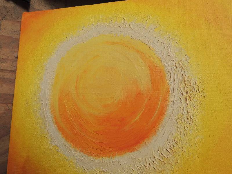 lot 800 image: Acrylic painting on canvas motif is...