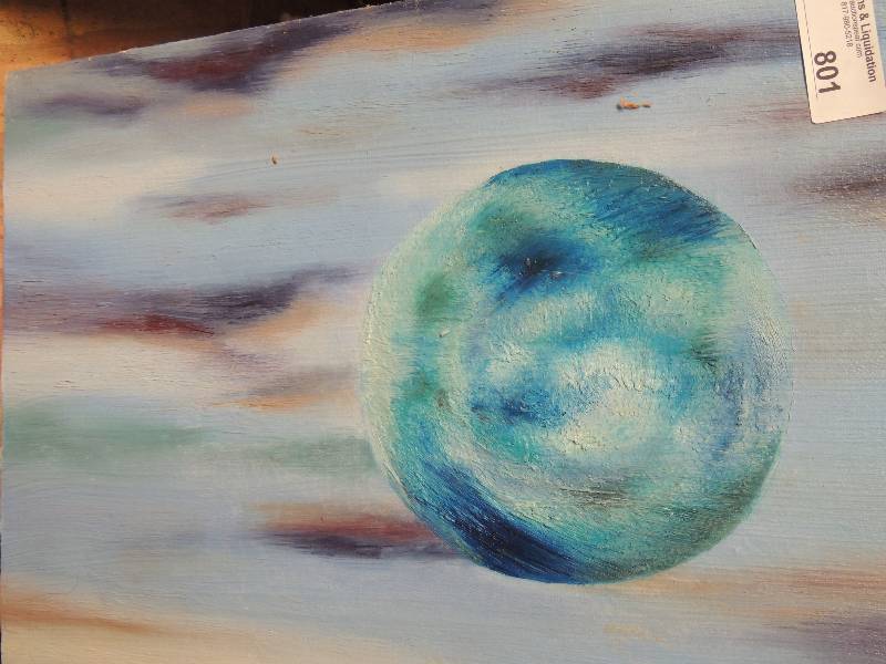 lot 801 image: Acrylic painting on canvas - motif ...