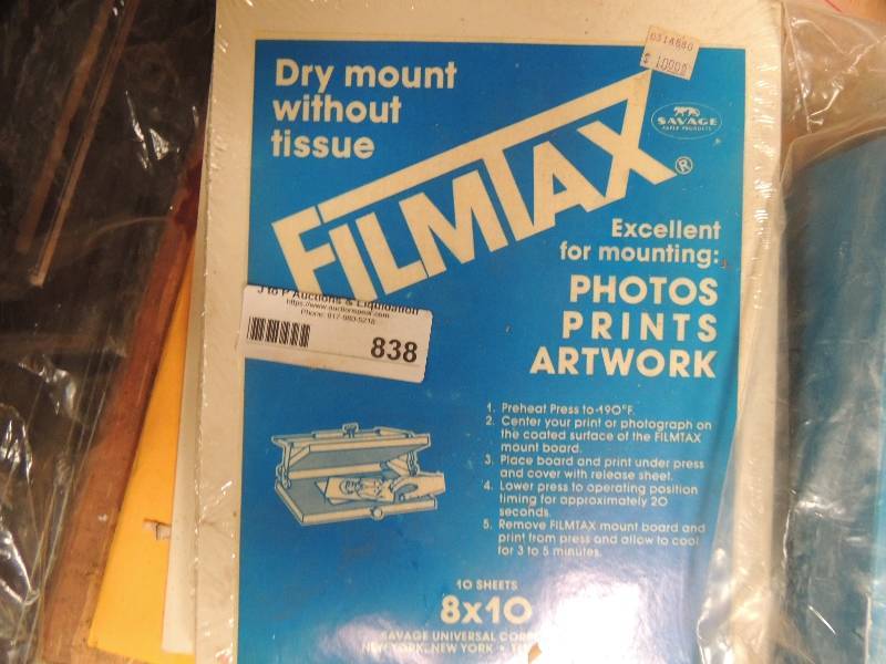 lot 838 image: Dry mount with out tissue (8x10) n...