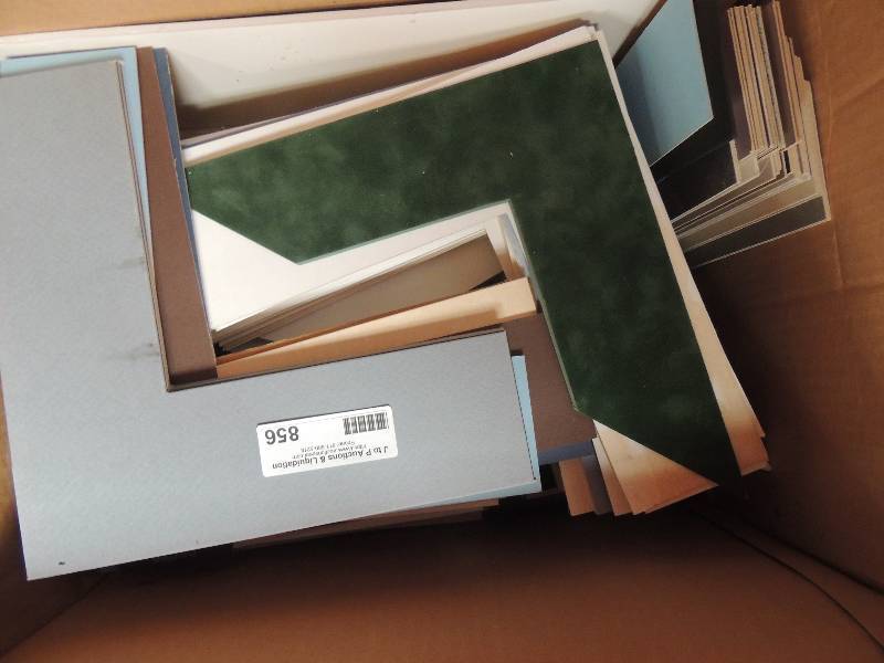 lot 856 image: Box lot of photo mats...