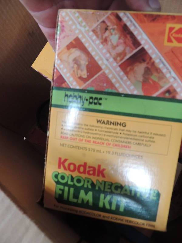 lot 840 image: 2 negative film kits, developing ta...