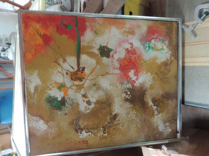lot 809 image: June 1971 canvas picture...