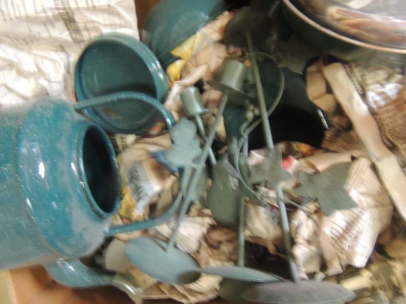 lot 585 image: camping pots and pans...