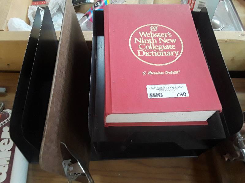 lot 790 image: Webster dictionary, 1xClip board an...