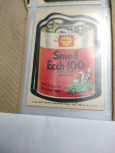 lot 74 image: Rare 1975 Topps Chewing Gum Sticker (Smell Ecch-100)