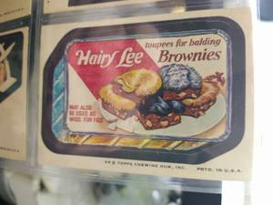 lot 78 image: Rare 1975 Topps Chewing Gum Sticker (Hairy Lee)