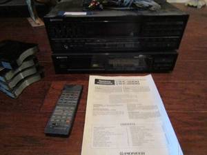 lot 104 image: Pioneer audio video stereo receiver has all connectors, pioneer multi play disc player