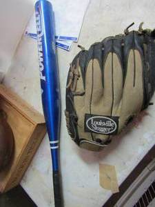 lot 174 image: Louisville slugger baseball mat, and a worth baseball bat