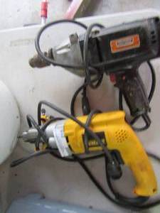 lot 216 image: DeWalt VSR drill, craftsman 38 hammer drill