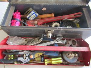 lot 227 image: Homak tool box filled with various tools all used