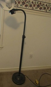 lot 234 image: 52 black floor lamp