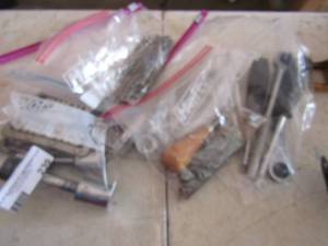 lot 239 image: tool lot, drill bits, sockets, socket wrench, master locks and more