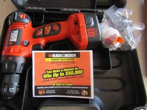 lot 245 image: Black and decker hand drill like new in case