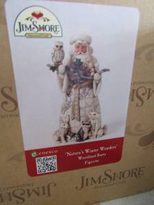 lot 15 image: Jim SHORES Woodland Santa figurine, #4040900FD- Jim shores collection