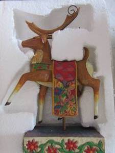 lot 258 image: JIM SHORES 118112 Dash away reindeer- Jim shores collection