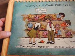 lot 393 image: Flavia calendar 1972   SIGNED by FLAVIA