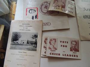 lot 417 image: Reagan high school cards, books and more