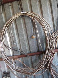 lot 604 image: construction wire with plug on end heavy duty wire