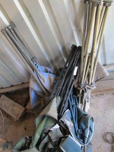 lot 608 image: Lot of fold up camping chairs qty 5