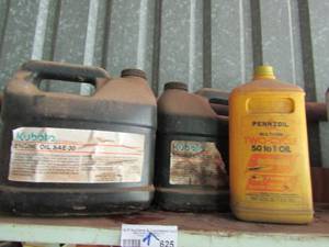 lot 625 image: Kubota engine oil used mad pinkie oils